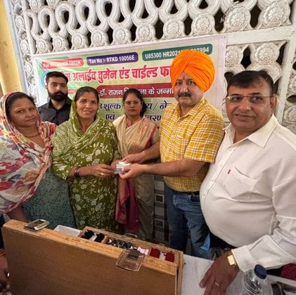 200 patients underwent eye check-up in the camp.