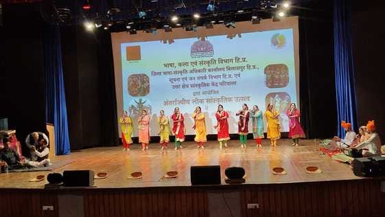 The audience danced to folk tunes, India's diversity was on display on stage.