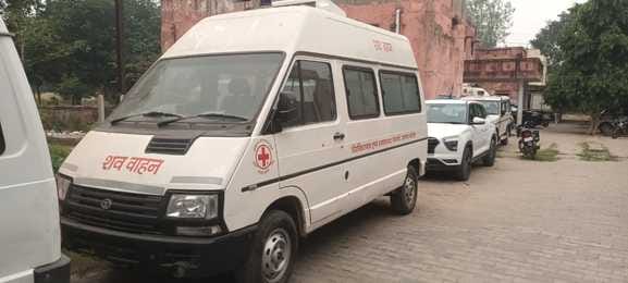 In three months, a hearse took away a body, medicines were being transported.
