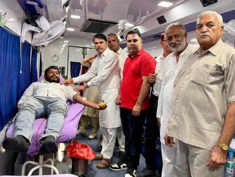 By donating blood, we can save the life of the needy: Induraj Narwal