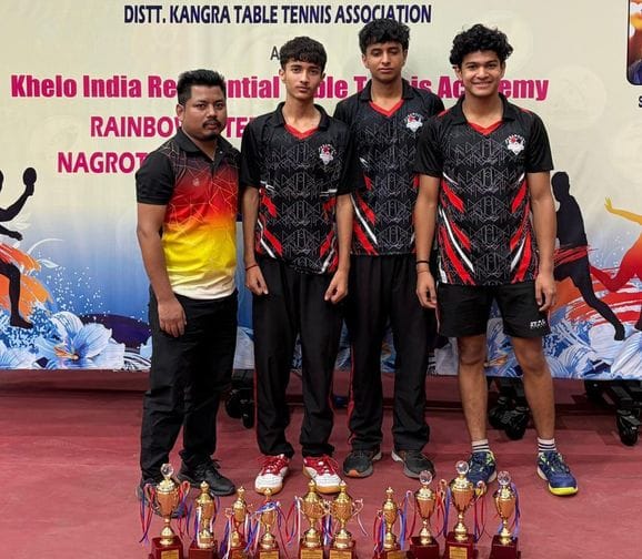 Chamba dominates the state level table tennis competition