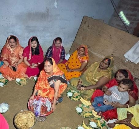 Kharna Prasad was eaten and Nirjala fast began