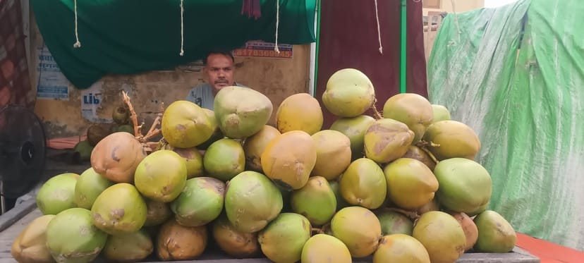 The price of coconut water has increased by Rs 10 in a month.