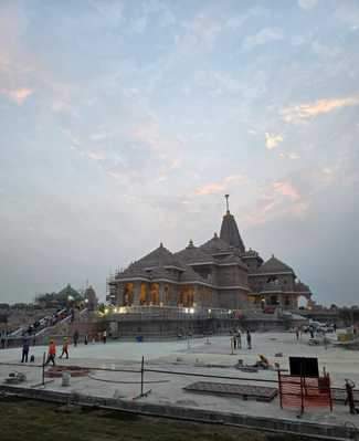 22-राम मंदिर का जारी निर्माण कार्य।-ट्रस्ट