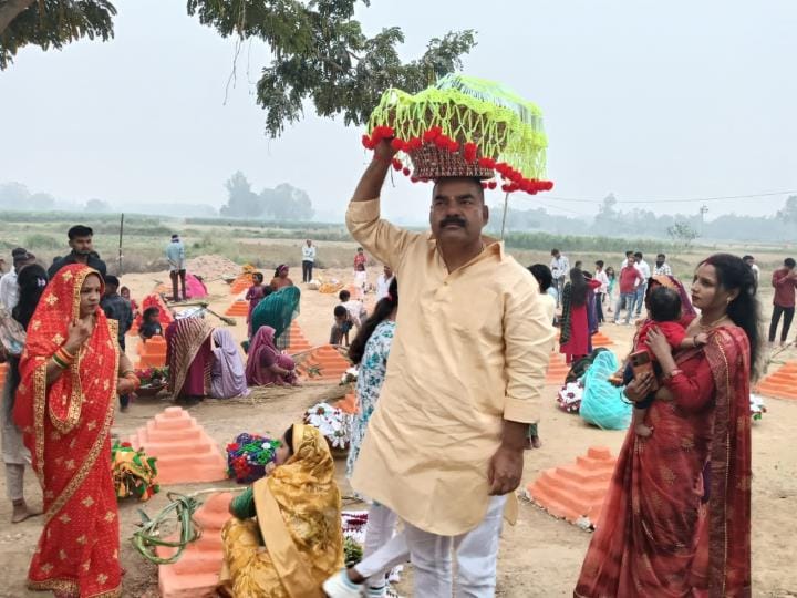 There was no place to stand on the ghats.