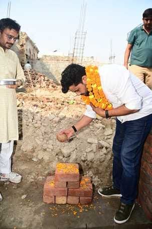Foundation stone laid for a Chaupal to be built at a cost of Rs 27 lakh in Khubdu village