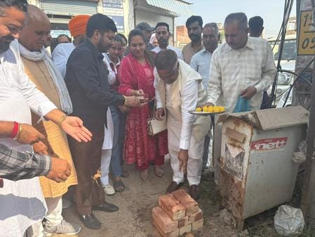 Inauguration of drain repair work at a cost of Rs 1.52 crore