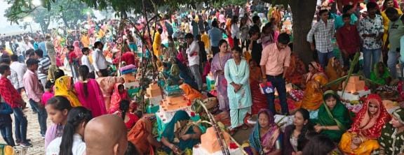 Chhath festival celebrations in towns and villages