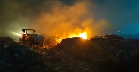 Garbage catches fire at dumping ground, smoke disturbs residents