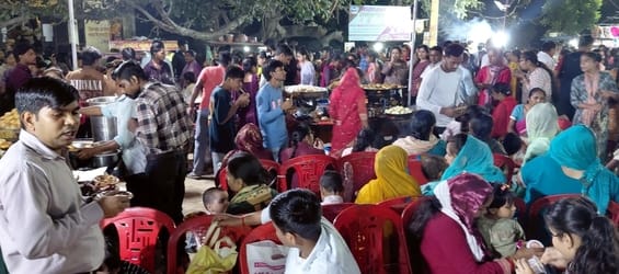 People flocked to the ferry fair held at Surya Kund shrine and did shopping.