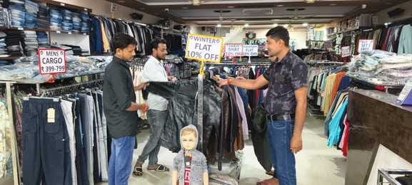 A slight chill hit...warm clothes brought a glow to the faces of shopkeepers