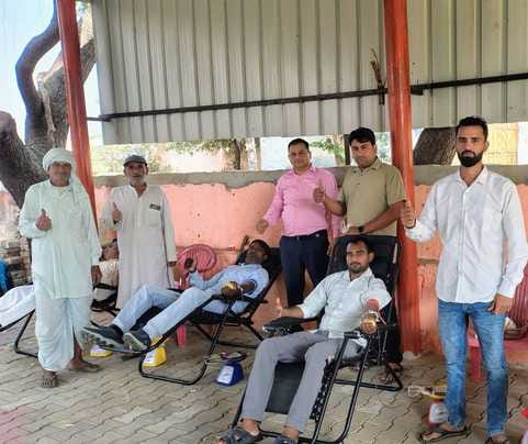 51 people donated blood in the camp.