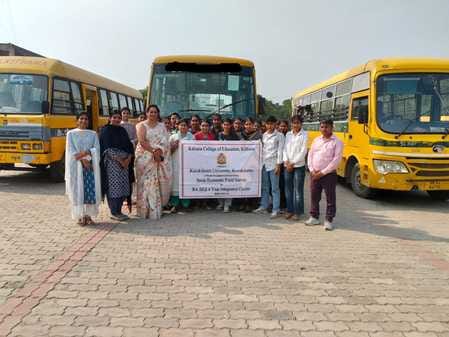 Geography educational tour by students