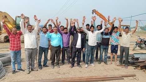 Villagers stopped the construction of a factory in Ghilour village.