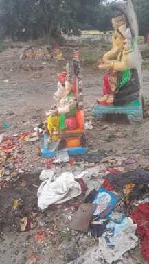 Problems in preparing for the Kartik fair, Shringirampur road in bad condition