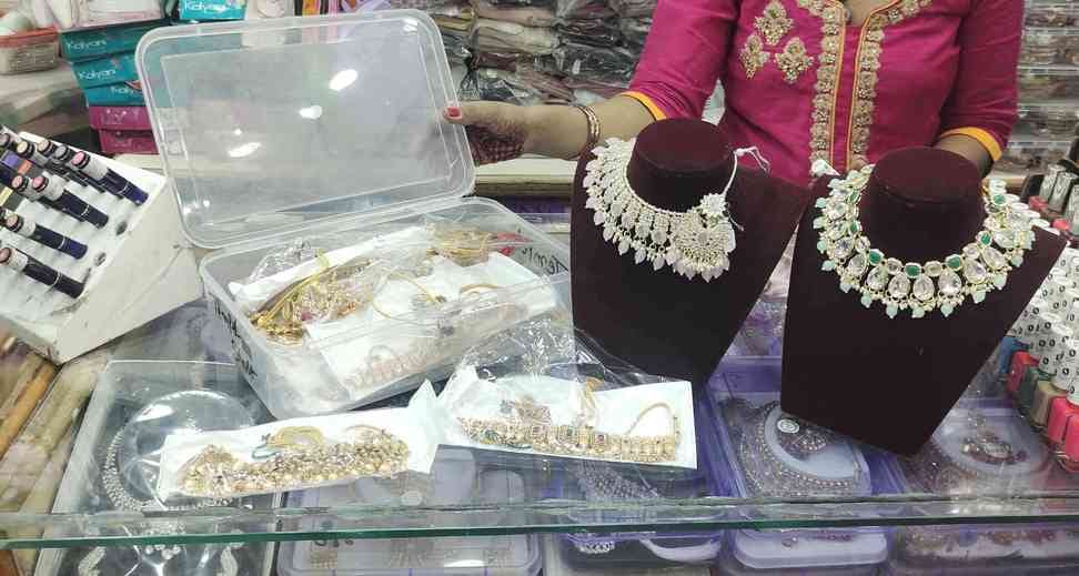 Ahead of the wedding season, the market is buzzing with demand for artificial jewellery.
