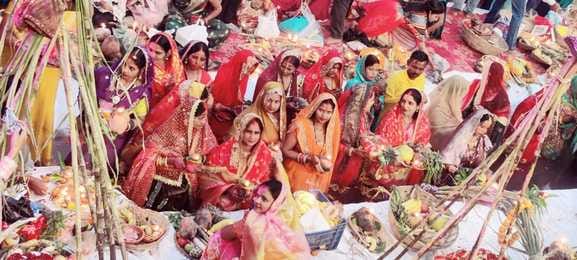 The four-day long Chhath festival concludes with offerings to the rising sun.