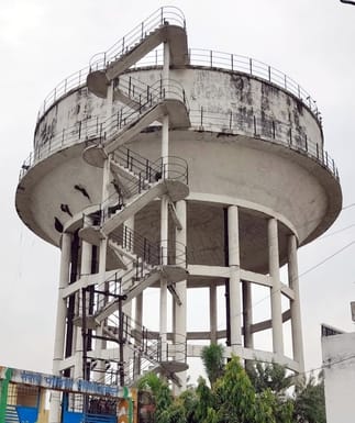 The municipality does not seem serious about painting overhead tanks.