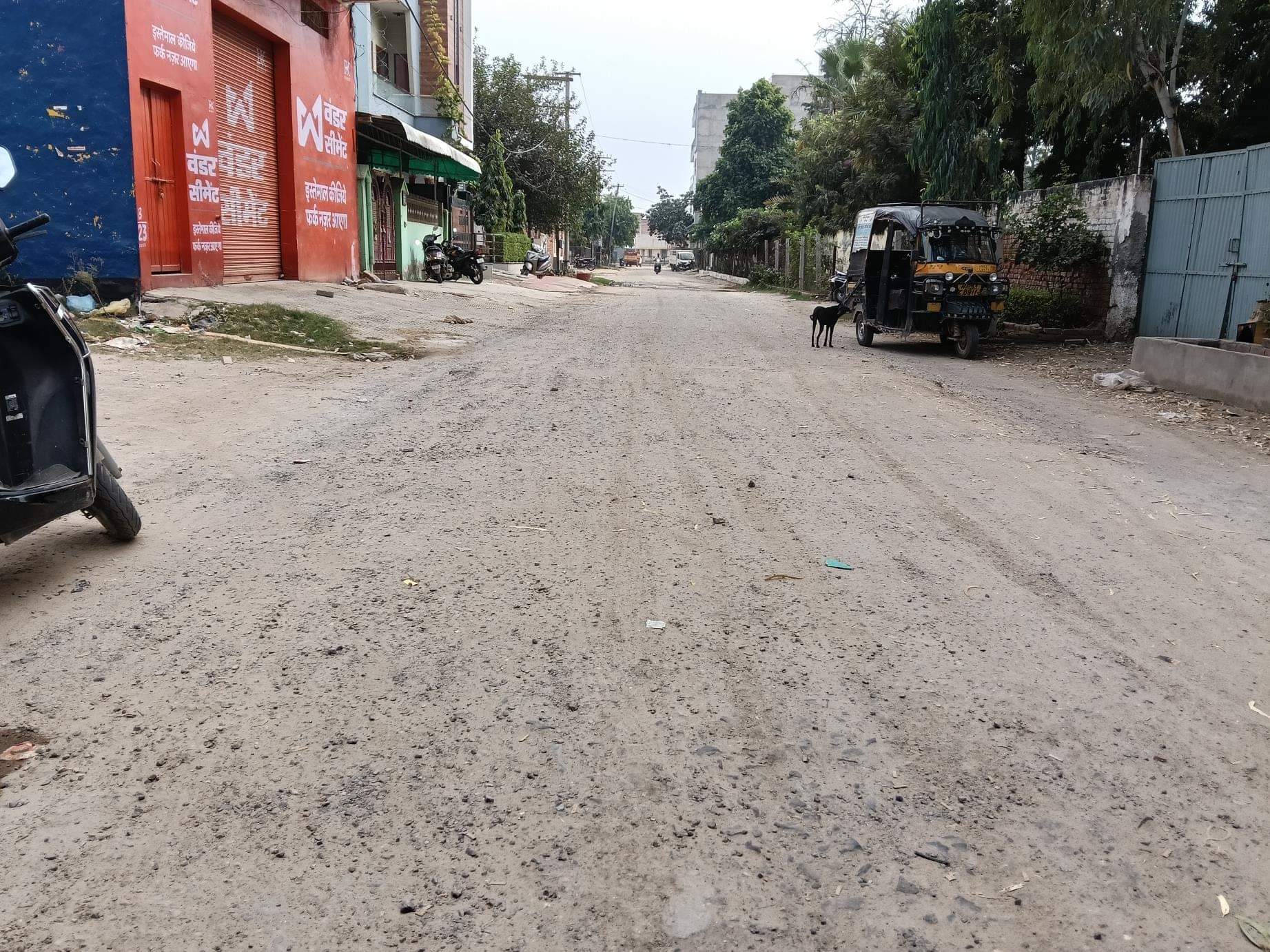 शंकर कॉलोनी की गली नंबर एक, जिसका पुर्ननिर्माण करवाया जाएगा। संवाद