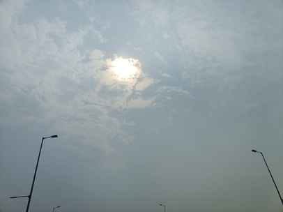 The AQI decreased in the morning and increased again during the day.
