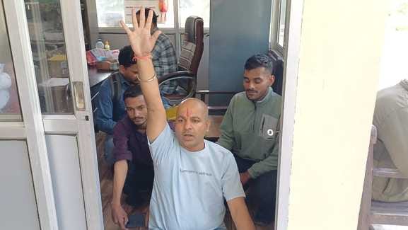 Villagers staged a sit-in protest to get the dam inspected.