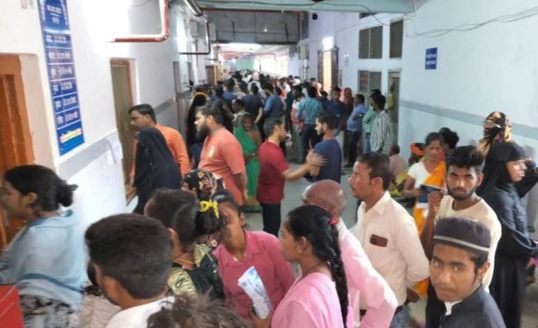 Increased number of patients in the medical college