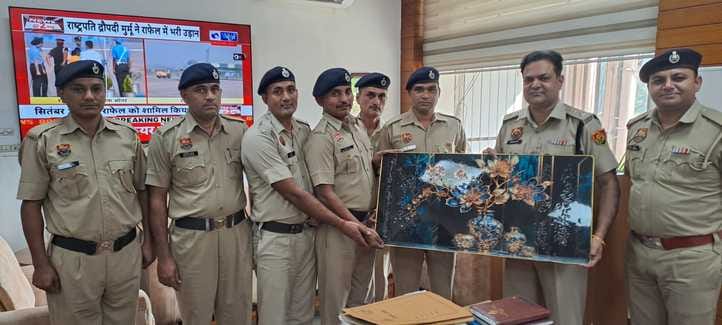 Armed police personnel underwent field training for one month.