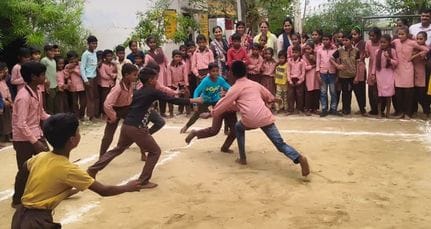 Nitin and Anshu became champions in the sports competition.