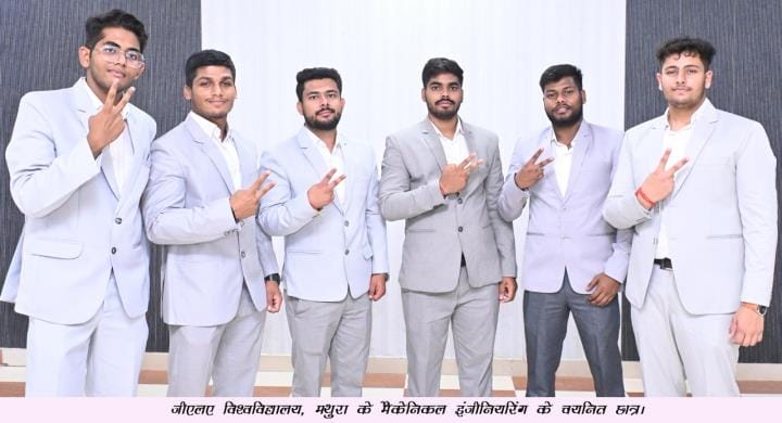 Six Mechanical Engineering students selected for Uno Minda