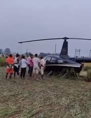 खराब मौसम की वजह से हेलीकॉप्टर की इमरजेंसी लैंडिंग