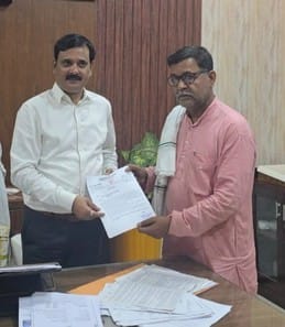 Memorandum submitted to the Executive Engineer for repair of roads