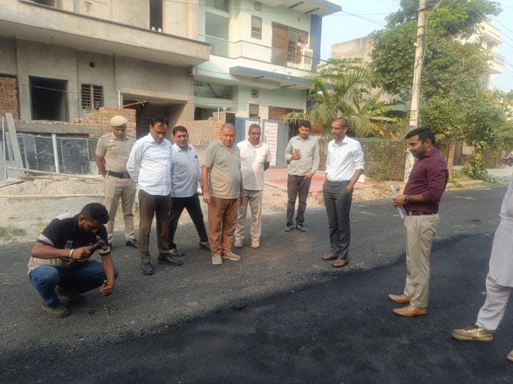 DC reached the spot on complaint of poor road construction