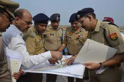 ADG inspected the arrangements for bathing in the Ganga.