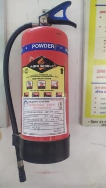 The fire extinguishers installed at the district hospital have not been refilled