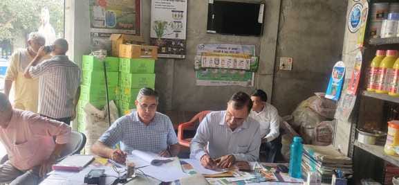 CM Flying Officer found irregularities in the stock of fertilizers and seeds.