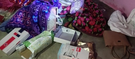 Three closed houses were broken into and lakhs of rupees stolen.