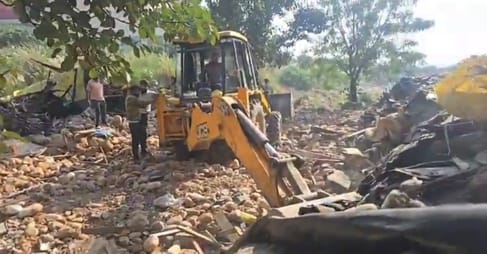 encroachment removed