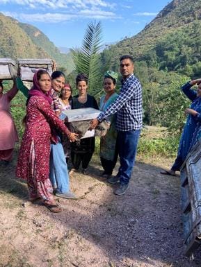 Beekeeping project started in Sahnali village
