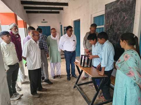 Models presented at the science exhibition
