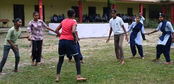 Lakshmibai's team won in the girls' category of Kabaddi