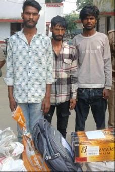 Three arrested for stealing liquor from a sealed beer bar