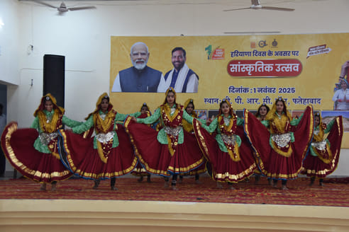 Fatehabad block excelled in making Haryanvi dishes, while Baropal excelled in Rangoli