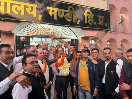 Dinesh again became the president of the Bar Association