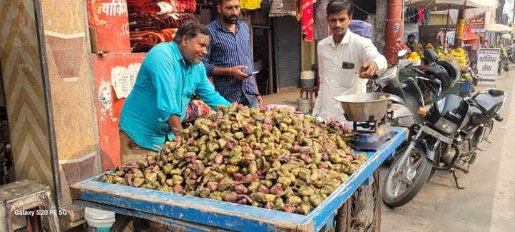 Sale of fasting and puja items on the occasion of Devutthana Ekadashi