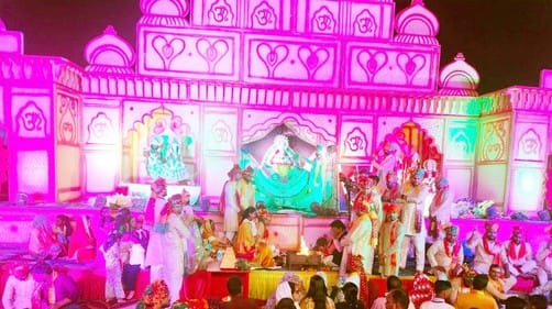 Shyam lovers danced on Aayo Sanwariya Sarkar...