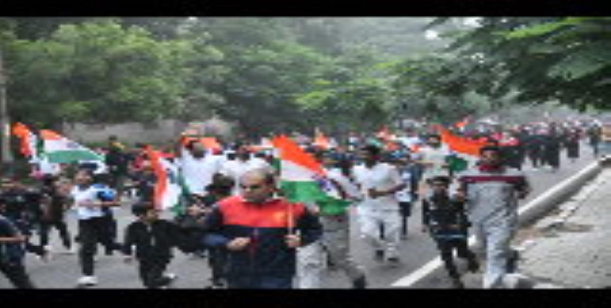 Youths ran with the tricolour in their hands, slogans of one India, best India resonated.