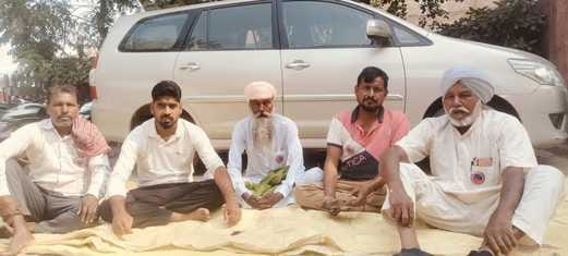 Workers staged a sit-in protest in support of their demands