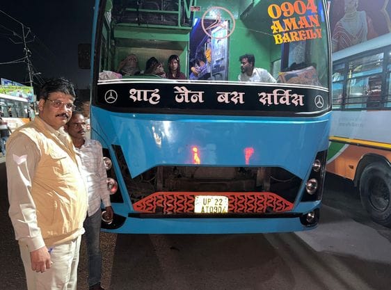 1.79 lakh revenue was collected by challaning five buses.
