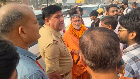 Yashveer Maharaj was stopped by the police while he was going to the Kartik Purnima fair.