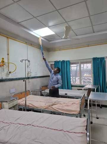 The cleanliness drive will continue till 8 in the Civil Hospital.